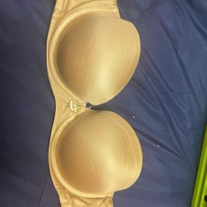 nude strapless bra